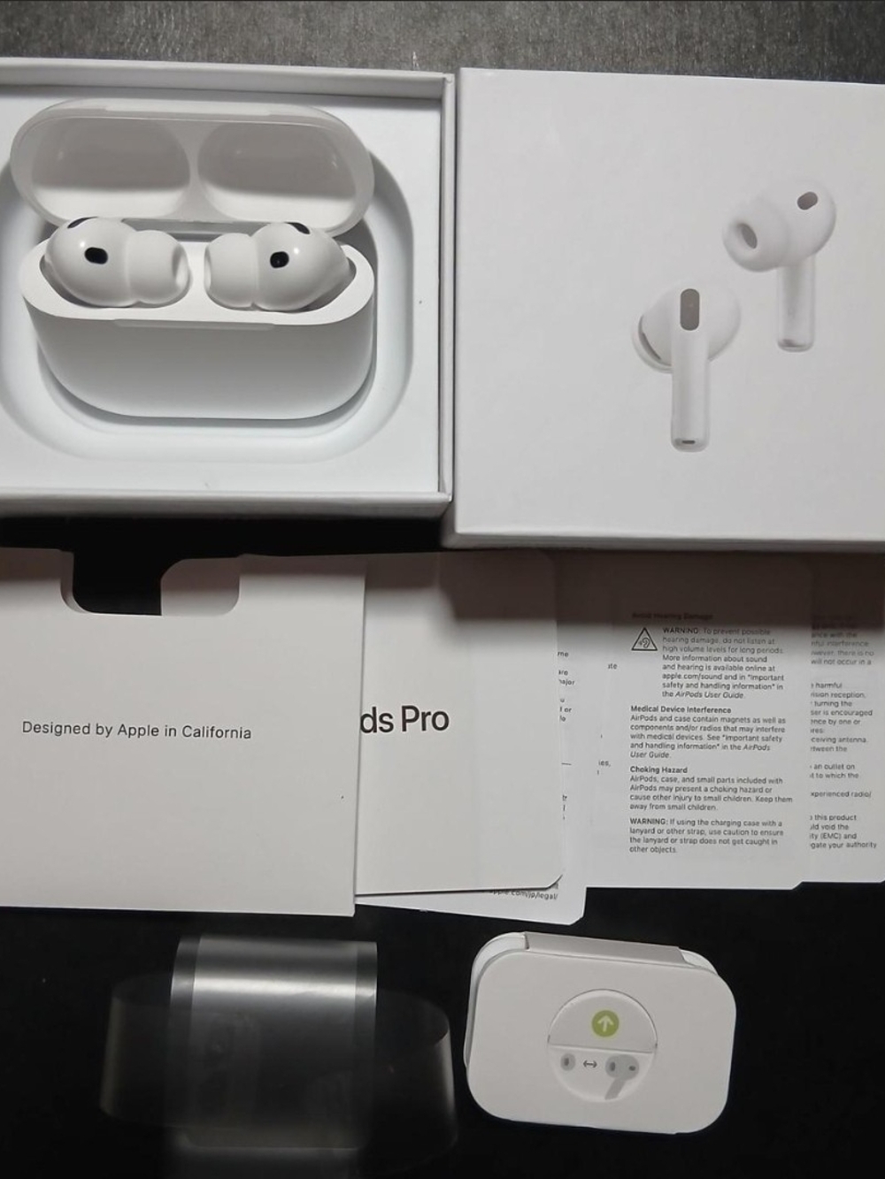 Apple White AirPods Pro 3rd gen with Charging Case and Packaging